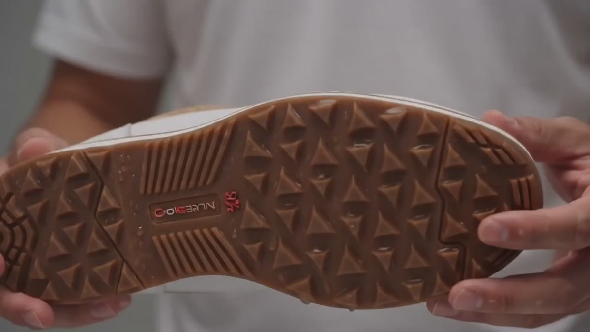 White Cactus Leather Spikeless Golf Shoes with Cork Insoles